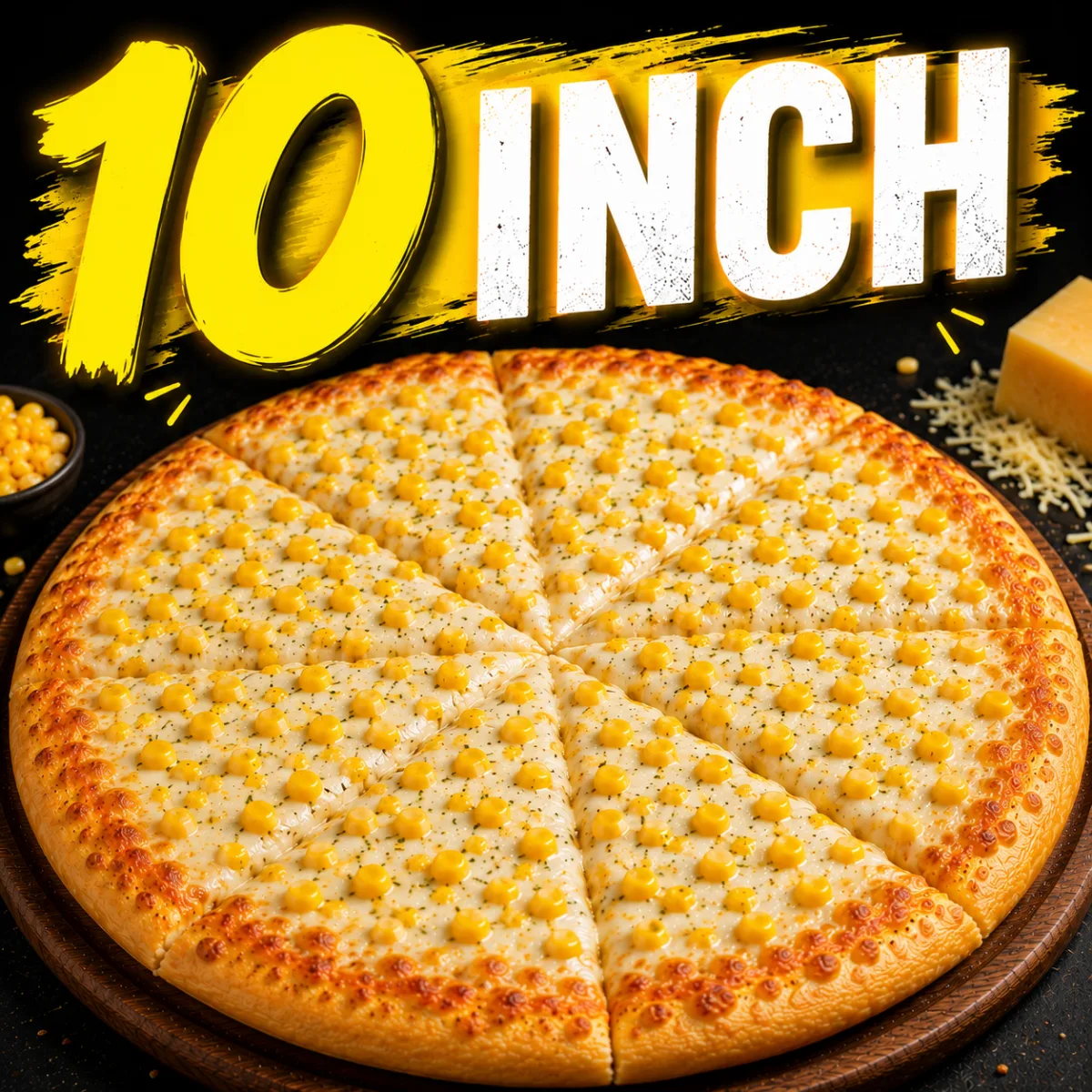 Golden Corn & Cheese Pizza (10")