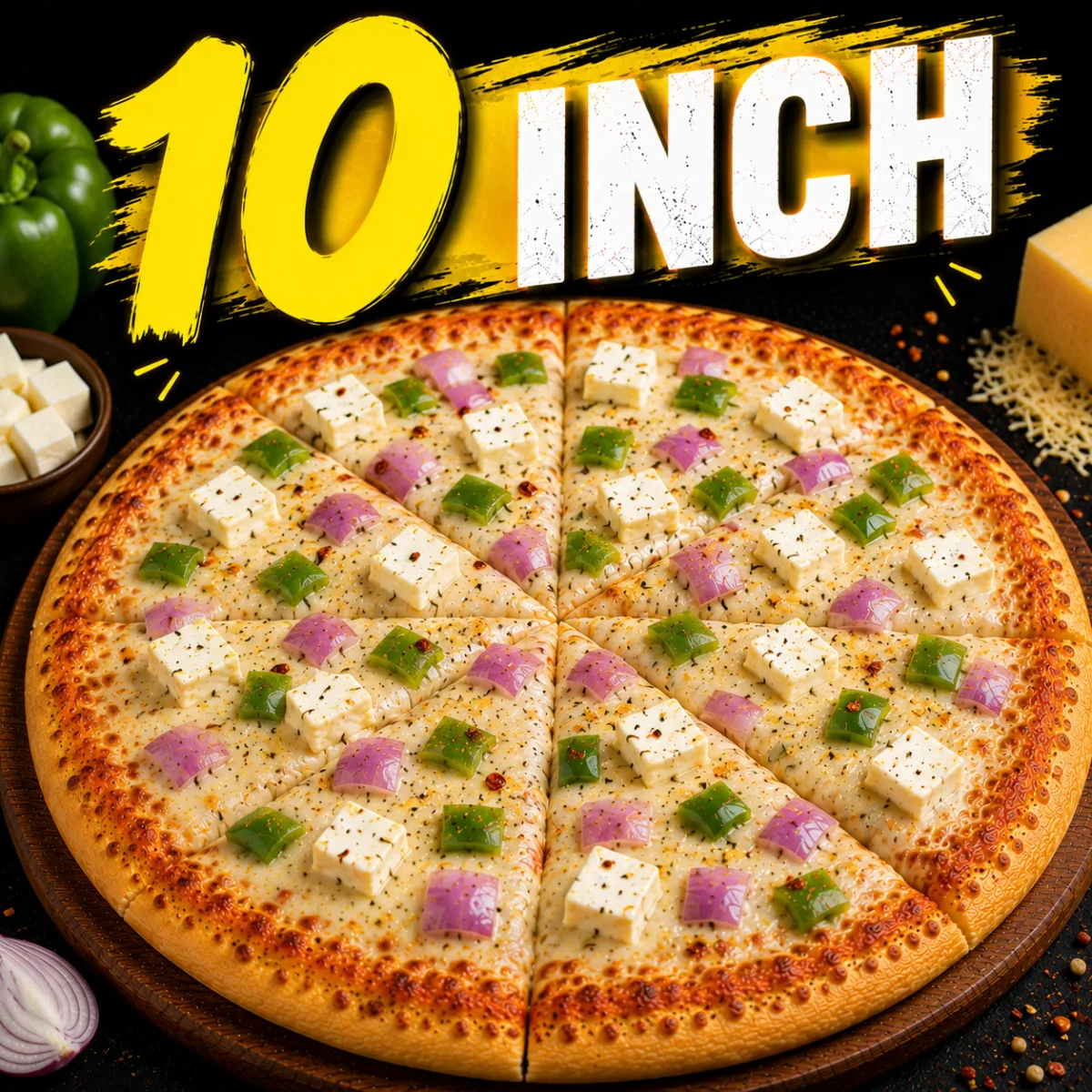 Simple Paneer Pizza (10")