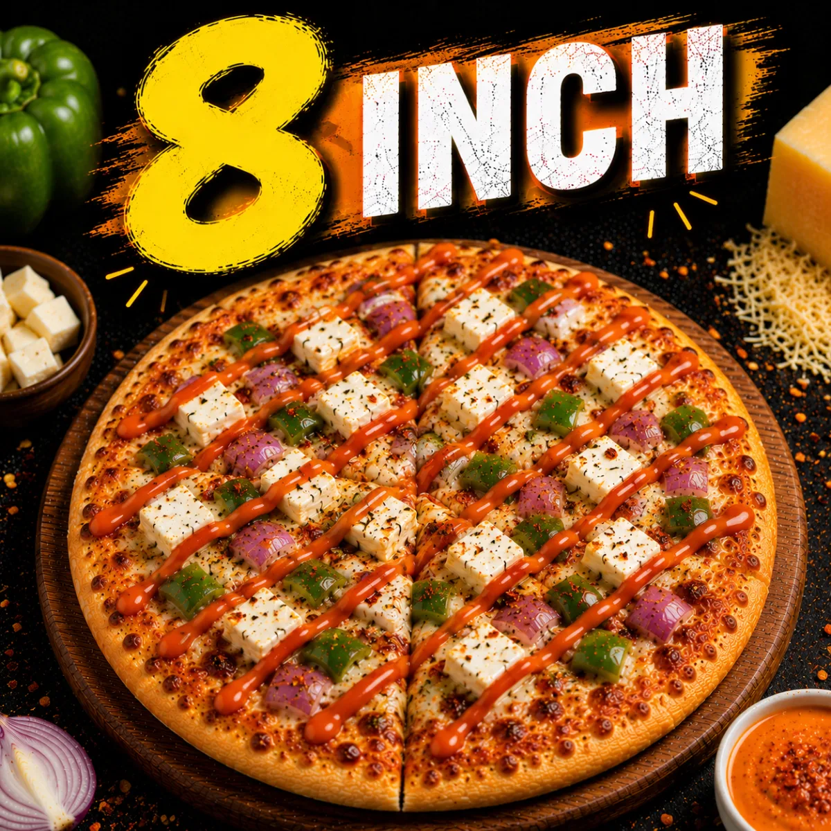 Paneer Makhni Pizza (8")