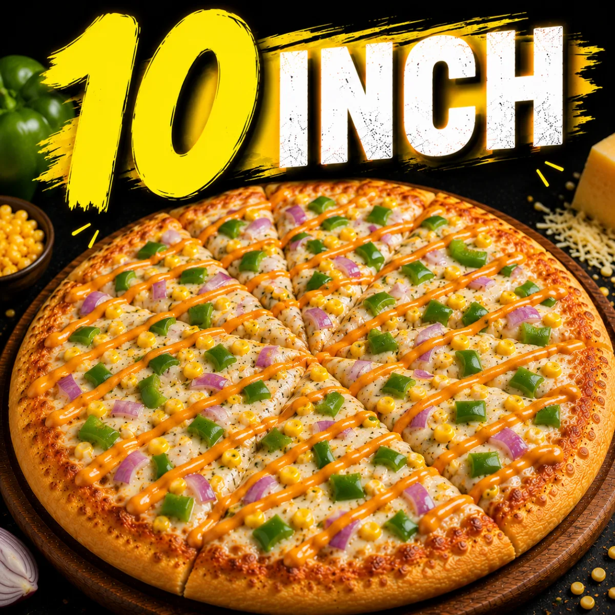 Classic Veg Peri Peri Pizza (10")
