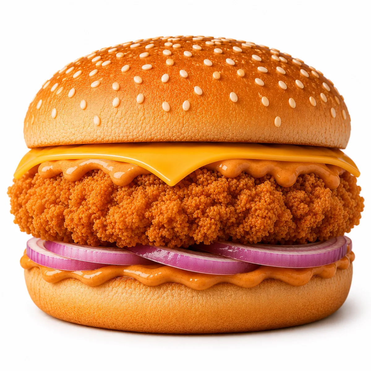 Crispy Chicken Cheese Burger