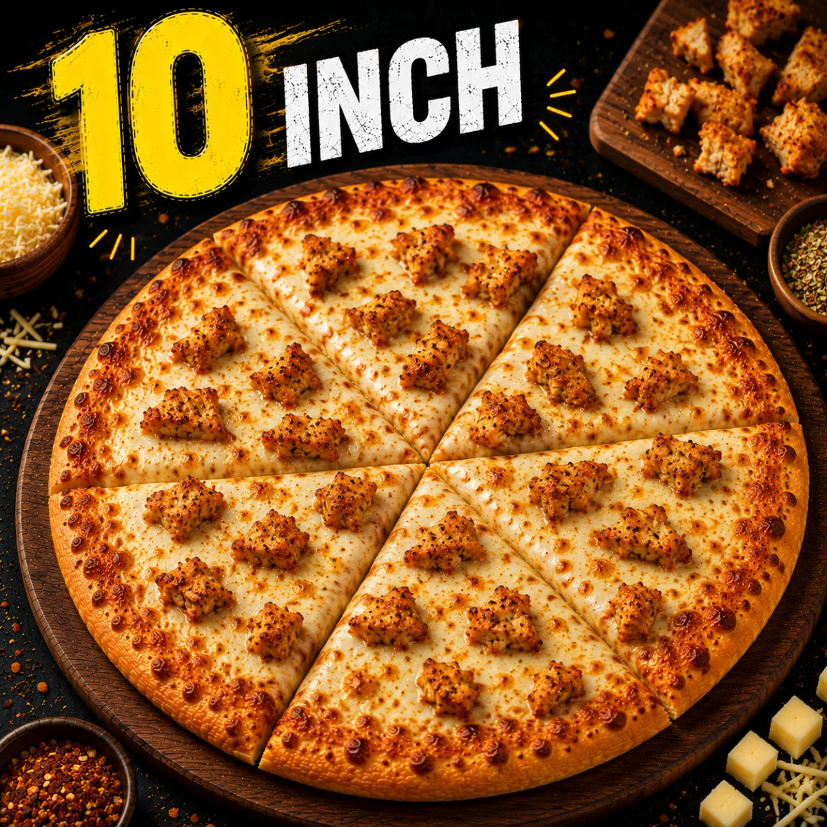Simple Chicken Pizza (10")