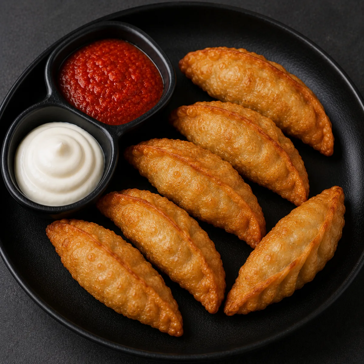 Simple Chicken Momos Fried (6 pcs)