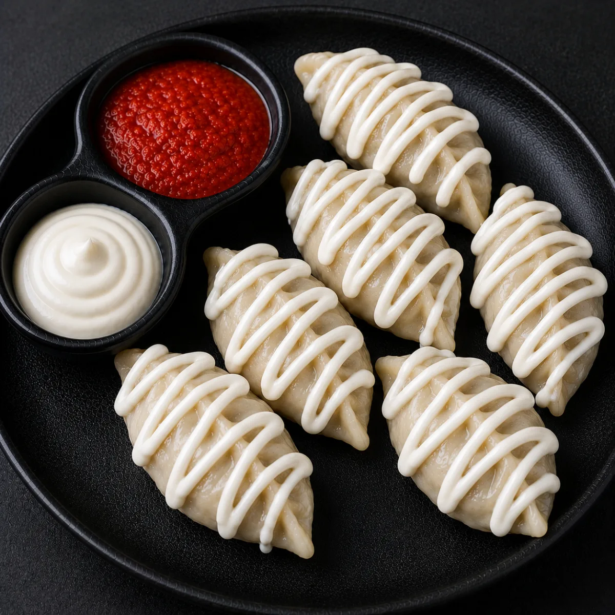 Chicken Cheese Sauce Momos Steam (6 pcs)